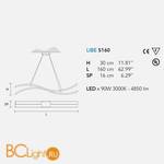 Подвесной светильник Masiero Libe S160 W03 - Схема