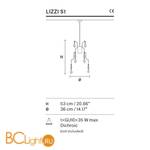 Подвесной светильник Masiero Lizzi S1 V13 - Схема