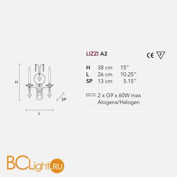 Бра Masiero Lizzi A2 V13 - Схема