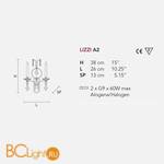 Бра Masiero Lizzi A2 V13 - Схема