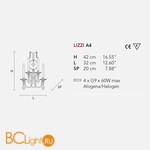 Бра Masiero Lizzi A4 V13 - Схема