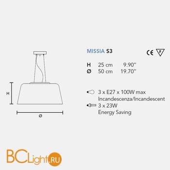 Подвесной светильник Masiero Missia S3 P06 / WH-M - Схема