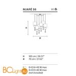 Подвесной светильник Masiero Nuaré S6 G08 - Схема