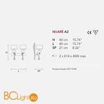 Бра Masiero Nuare A2 /G08/ SAT/12/SN - Схема