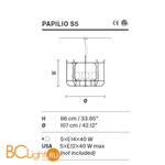 Люстра Masiero Papilio S5 V34 - Схема