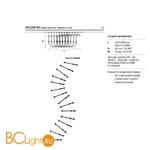 Подвесной светильник Masiero Raqam N4 BASIC BATCH B - MODULO 4 X 16 G04 - Схема
