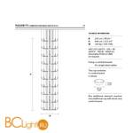Подвесной светильник Masiero Raqam P3 COMPOSITION - BASIC BATCH B X 5 G04 - Схема