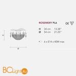 Потолочный светильник Masiero Rosemery PL6 /V97 - Схема