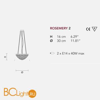 Подвесной светильник Masiero Rosemery 2 /V97 - Схема