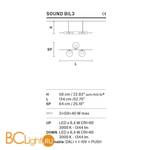 Подвесной светильник Masiero Sound BIL 3 G12 LED - Схема