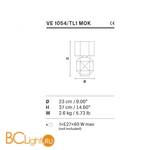 Настольная лампа Masiero VE 1054 TL1 MOK - Схема