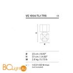 Настольная лампа Masiero VE 1054 TL1 TRS - Схема