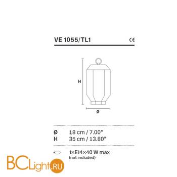 Настольный светильник Masiero VE 1055 TL1 - Схема