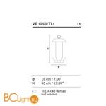 Настольный светильник Masiero VE 1055 TL1 - Схема