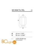 Настольный светильник Masiero VE 1056 TL1 YEL - Схема