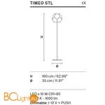 Торшер Masiero Timeo STL G14 - Схема