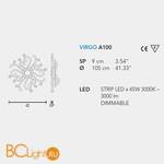 Настенный светильник Masiero Eclettica Virgo A100 V95 - Схема