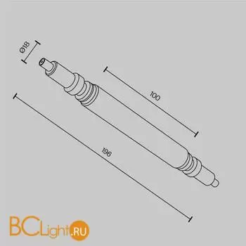 Прямой коннектор для системы Axity Maytoni Accessories for system CA004RC-B - Фото 4
