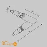 L-образный коннектор для системы Axity Maytoni Accessories for system CA006EC-BS - Фото 4