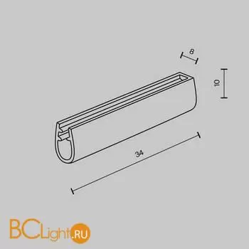 Заглушка Parity черная, 2 шт в упаковке Maytoni Accessories for system Parity TRA130BEC-B - Фото 2