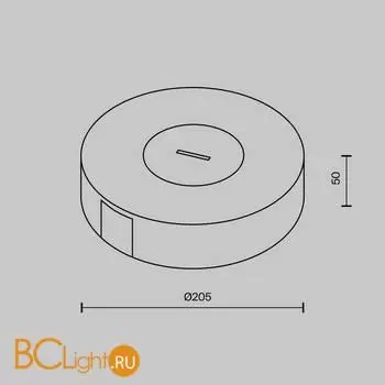 Потолочная чаша Parity накладная с коннектором питания черная комплект Maytoni Accessories for system Parity TRA130SC-1B - Фото 3