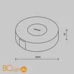 Потолочная чаша Parity накладная с коннектором питания черная комплект Maytoni Accessories for system Parity TRA130SC-1B - Фото 3