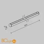 Опорный стержень 2м Parity черный Maytoni Accessories for system Parity TRA130SR-2B - Фото 1