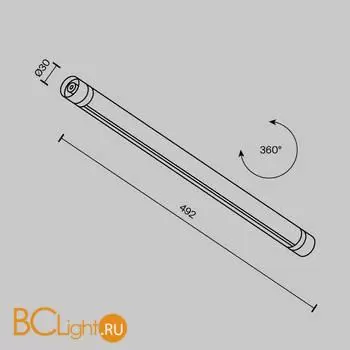 Шинопровод Maytoni Accessories for system Shelf CA012-TRX-500-B - Фото 5