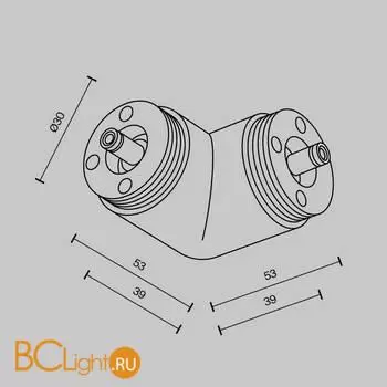 Угловой коннектор без ввода питания Maytoni Accessories for system Shelf CA014CL-B - Фото 6