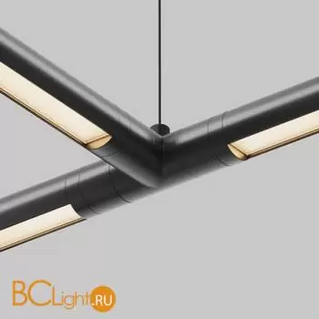 T-образный плоский коннектор без ввода питания Maytoni Accessories for system Shelf CA015TC-B - Фото 1