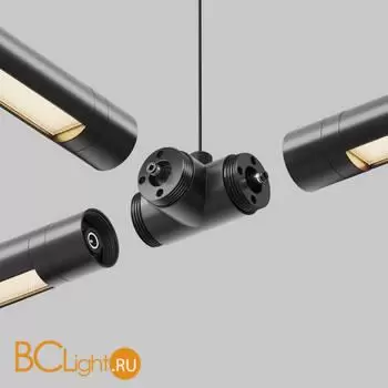 T-образный плоский коннектор без ввода питания Maytoni Accessories for system Shelf CA015TC-B - Фото 3