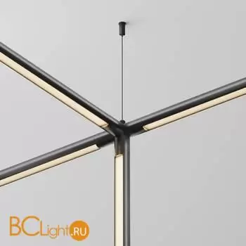 Х-образный вертикальный коннектор без ввода питания Maytoni Accessories for system Shelf CA019L4C-B - Фото 0