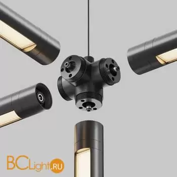 Х-образный вертикальный коннектор без ввода питания Maytoni Accessories for system Shelf CA019L4C-B - Фото 2