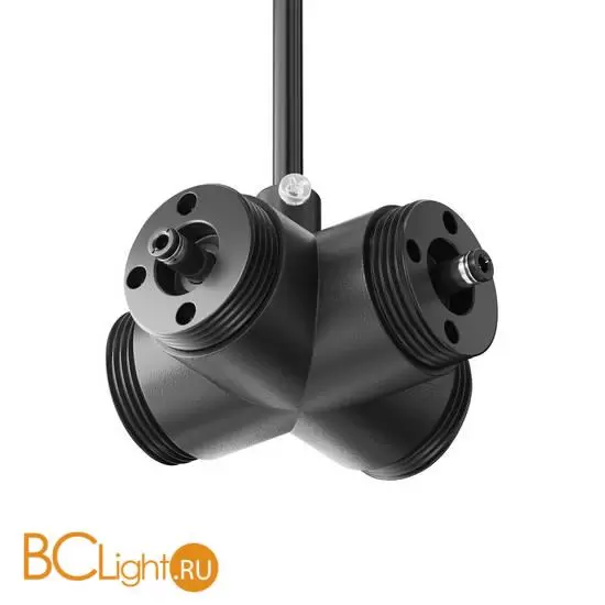 Х-образный вертикальный коннектор с вводом питания Maytoni Accessories for system Shelf CA017TX-P-B