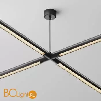 Х-образный вертикальный коннектор с вводом питания Maytoni Accessories for system Shelf CA017TX-P-B - Фото 0