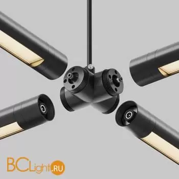 Х-образный вертикальный коннектор с вводом питания Maytoni Accessories for system Shelf CA017TX-P-B - Фото 2