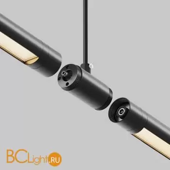 Прямой коннектор с вводом питания Maytoni Accessories for system Shelf CA013IC-P-B - Фото 2