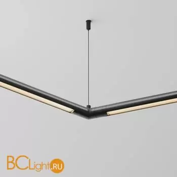 Угловой коннектор 120° без ввода питания Maytoni Accessories for system Shelf CA018LWC-B - Фото 0