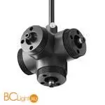 Х-образный вертикальный коннектор с вводом питания Maytoni Accessories for system Shelf CA019L4C-P-B