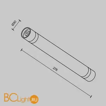 Соединитель для модульной системы Shelf 276мм Maytoni Accessories for system CA011-L300-B - Фото 4