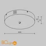 Потолочная чаша для ввода питания с блоком питания системы Shelf Maytoni Accessories for system CA031B-B - Фото 4