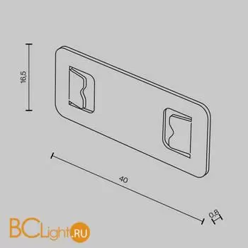 Коннектор шинопровода Maytoni Accessories for tracks Basity new TRA172C-12B - Фото 1