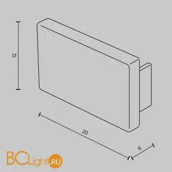 Заглушка для шинопровода Maytoni Accessories for tracks Basity new TRA172EC-12B - Фото 2