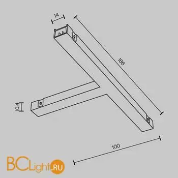 Коннектор шинопровода Maytoni Accessories for tracks Basity new TRA172TPC-1B - Фото 4