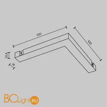 Коннектор шинопровода Maytoni Accessories for tracks Basity new TRA172CPC-1B - Фото 4