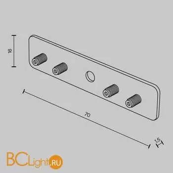 Коннектор шинопровода Maytoni Accessories for tracks Basity new TRA172C-R-11B - Фото 1