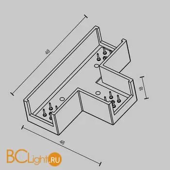 Коннектор шинопровода Maytoni Accessories for tracks Elasity new TRA160CT-11B - Фото 1