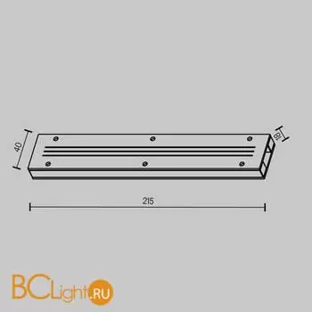 Крепление для шинопровода Maytoni Accessories for tracks Elasity new TRA160TCC-S - Фото 2