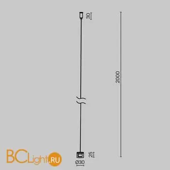Крепление для шинопровода Maytoni Accessories for tracks Elasity new TRA160SW-2B - Фото 1