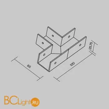 Коннектор T-образный для профиля Elasity IP Maytoni O-TR001-TC - Фото 4